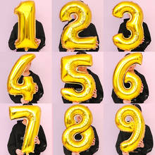 Globos grandes de aluminio para cumpleaños, figuras de globos de helio de aire de 32 pulgadas, decoraciones de fiesta de feliz cumpleaños, globos para niños, globos de cumpleaños 2024 - compra barato