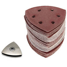 DIY Grit Sandpaper Kit 3003S Stainless Steel Triangular Sand Disc Shape Sanding Pad Saw Blades Oscillating Multitool 2024 - buy cheap