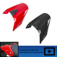 Assento traseiro carenagem capa, capa de assento traseiro e para ducati monster 659, 696, 796, 1100 cor vermelha e preta 2024 - compre barato