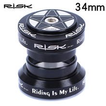 Risk Mount для шоссейного велосипеда DH-341 34 мм внешняя чашка с гарнитурой из алюминия MTb Straigh трубчатая головка части 28,6 мм комплекты внешних головок подшипника 2024 - купить недорого