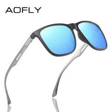 AOFLY DESIGN Square Men Sunglasses Polarized Aluminum magnesium Temple Fashion Driving Mirror Sun Glasses Male Fishing Goggle 2024 - buy cheap