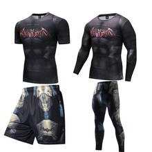 Camisa de compressão dos homens mma boxe muay thai shorts rashguard jiu jitsu kickboxing ginásio define camisas de fitness bjj boxeo esporte terno 2024 - compre barato