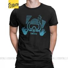 Buceo IDive-Camiseta de algodón para hombre, camisa de manga corta de buceo, deportes acuáticos, Dive OK, Vintage 2024 - compra barato