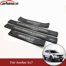 Car Accessories For Dongfeng Aeolus Ax7 Styling Stainless Steel Door Sill Pedal Scuff Plate Protector Auto Guard 2018 2019 2020 2024 - buy cheap