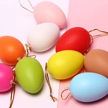 Ornamento de suspensão ovos de páscoa de plástico diy, ornamento para pintura artesanal de casa, ovos de páscoa, suprimentos de festa para crianças, brinquedos de lembrancinhas 2024 - compre barato