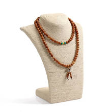 Maniquí de cuello para mujer, modelo de cuerda, estante de exhibición de joyería, soporte para collar, busto 2024 - compra barato