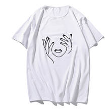 Camiseta estampada de arte literario para mujer, Camiseta de cuello redondo Punk de los años 90, camiseta coreana, camisetas de manga corta de moda de verano Tumblr 2020 2024 - compra barato