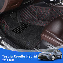 For Toyota Corolla Hybrid 2019 2020 Luxury Double Layer Wire Loop Car Floor Mats Auto Interiors Carpets Accessories Foot Rugs 2024 - buy cheap