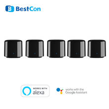 Broadlink-Mini Control remoto Universal BestCon RM4C para hogar inteligente, Hub WiFi Compatible con Alexa, Audio y vídeo IR, 5 unidades 2024 - compra barato