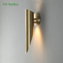 Gold Black Metal Wall lamp Living room Parlor Bedroom Wall Sconce Sharp shape Loft Wall light fixtures 110-260V Surface Mount 2024 - buy cheap