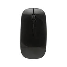 Chuyi mouse óptico ultrafino, sem fio, usb, receptor de 2.4g, super fino, para pc, computador 2024 - compre barato