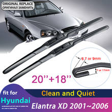 Escobilla de limpiaparabrisas para Hyundai Elantra XD 2001 ~ 2006, limpiaparabrisas delantero, accesorios para coche, gancho J 2002, 2003, 2004, 2005 2024 - compra barato