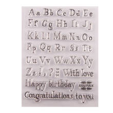 Uppercase and Lowercase Letters Transparent Clear Stamps for DIY Scrapbooking/Card Making/Kids Christmas Fun Decoration Supplies 2024 - buy cheap