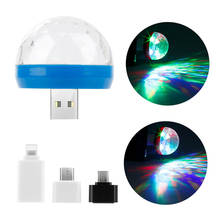 3W USB Mini Portable Stage Lamp Colorful Disco Lights Family Reunion Magic Ball Light Party Club Christmas Gifts projector 2024 - buy cheap
