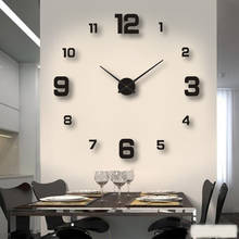 2020 Modern Design Large Wall Clock 3D DIY Quartz Clocks Fashion Watches Acrylic Mirror Stickers Living Room Home Decor Horloge 2024 - buy cheap