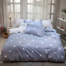 Roupa de cama dot breve consolador capa de cama algodão casa têxtil conjunto folha, fronha & duvet cover define zíper 9174r 2024 - compre barato