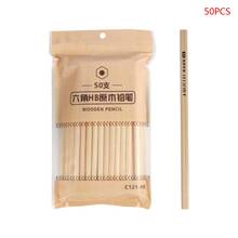 50pcs Natural Wood HB Hexagon Pencil Non Toxic Stationery Office School Students 2024 - buy cheap