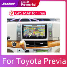 Para toyota previa 2006 2007 2008 2009 2010 2011 2012 2din carro multimídia android autoradio rádio do carro gps player espelho link navi 2024 - compre barato