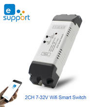 Interruptor inteligente con Wifi para el hogar, dispositivo de 2 canales con Control remoto a través de la aplicación eWeLink, compatible con Alexa, Google Home, IFTTT, 12V, 24V, 32V y 250V 2024 - compra barato