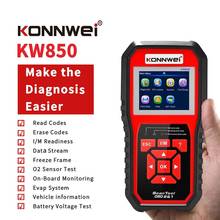 KONNWEI-herramienta de diagnóstico de coche KW850, autoescáner Universal OBD2, función completa, lector de código de motor OBD 2024 - compra barato