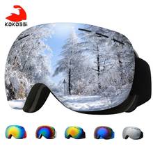 KoKossi Skiing Eyewear Cycling Sunglasses Men Women Ski Goggles UV400 Anti-fog Big Ski Mask Glasses Snow Snowboard Polarized 2024 - buy cheap
