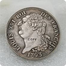 1793-A Франция Людовик ECU Монета КОПИЯ 2024 - купить недорого