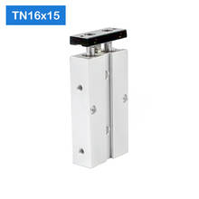 TN16*15-S Free shipping 16mm Bore 15mm Stroke Compact Air Cylinders TN16X15-S Dual Action Air Pneumatic Cylinder 2024 - buy cheap