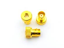 100PCS brass Gold BNC female jack to sma male plug RF coax adapter connector 2024 - buy cheap