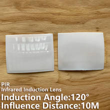 Fresnel lentes com sensor infravermelho, ângulo de indução 120 °, 10m, distância, lente pir, alta sensibilidade, sensor infravermelho do corpo humano 2024 - compre barato