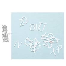 Mmao artesanato metal corte de aço morre novo inglês alfabeto carta estêncil para diy scrapbooking papel/cartões foto gravando dados 2024 - compre barato