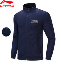 Li-Ning Men Training FZ Knit Top WARM AT Fleece Regular Fit 64% Polyester 36% Cotton LiNing Sports Winter Coat AWDP677 COND19 2024 - buy cheap