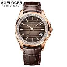 AGELOCER Mechanical Watch Men Power Reserve 80h Self-wind Automatic Watch Sapphire Brown Rose Gold Business Man Watch Mens Watch 2024 - buy cheap