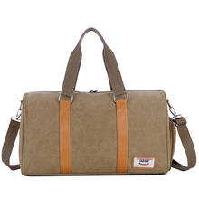 Men Women Canvas Duffle Bag Big Fitness Shoulder Bag Casual Durable Weekend Travel Crossbody Bag Business Storage Handbag XA551F 2024 - buy cheap