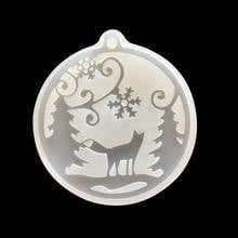 UV Resin Jewelry Liquid Silicone Mold Christmas Tree Snow Resin Charms Pendant Mold For DIY Intersperse Decorate Making Jewelry 2024 - buy cheap