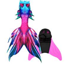 Girl's Mermaid Tails For Swimming Kids Zeemeerminstaart Cola De Sirena Cauda De Sereia Cosplay Costumes Christmas Gift 2024 - buy cheap