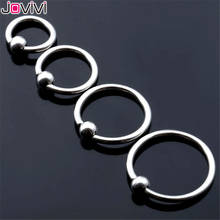 Jovivi 16G 6mm-12mm Stainless Steel Captive Bead Ring CBR Hoop Helix Tragus Ear Lobe Earring Nose Ring Piercing Jewelry 2024 - buy cheap