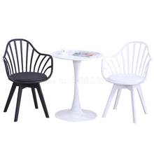 Negotiation small round table chair one table two chairs combination Nordic simple casual coffee home white balcony three-piece 2024 - buy cheap