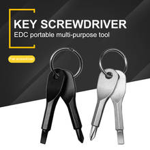 Mini Keyring Pocket Tool Phillips Screwdriver Set EDC Outdoor Multifunctional Key Ring Car Automobile Repair Maintenance Tool 2024 - buy cheap