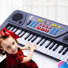 Educational 37 Keys Electronic Keyboard Musical Toy with Mic Gift for Children 2024 - buy cheap