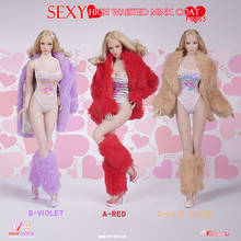 Female Sexy High Waisted Fur Coat Clothes Set for female body figure toy 1/6 Scale Sexy woman Fire Girl Toys FG053 2024 - buy cheap