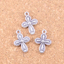 72pcs Charms cross flower 18x13mm Antique Pendants,Vintage Tibetan Silver Jewelry,DIY for bracelet necklace 2024 - buy cheap