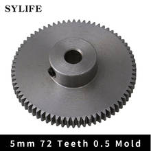 37x10x5MM Black 72 Teeth Motor Metal 45# Steel Gear Wheel 0.5 Modulus Top Screws 2024 - buy cheap