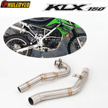 KLX150 KLX150BF KLX150L Exhaust Link Pipe Motorcycle Exhaust System Front Pipe Mid Connect Pipe Tube for KLX150 Muffler Escape 2024 - buy cheap
