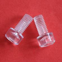 Tornillo cilíndrico de policarbonato Allen, Perno de aislamiento de alta dureza, plástico transparente, 16mm-50mm, 10 Uds. 2024 - compra barato