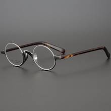 Brand Lennon Titanium Round Glasses Men Women Handmade Super Light Small Frame Retro Eyeglasses High Myopia Oculos Semi-Rim 2024 - buy cheap