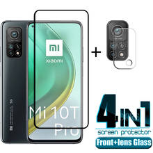 4 в 1 для Xiaomi Mi 10T Pro стекло для Mi 10T Pro Закаленное стекло пленка для телефона полная Защита экрана для Mi 10T Pro Lite стекло 2024 - купить недорого