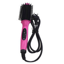 Fast Heat Curler Hair Straightener Electric Hair Comb Brush Straightening Irons Multifunction Salon Curling Tool EU Plug 2024 - buy cheap