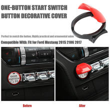 Engine Start/Stop Button Center Console Dashboard Button Switch Button Cover Trim For Ford Mustang 2015 2016 2017 2024 - buy cheap