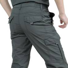 Pantalones tácticos ligeros con múltiples bolsillos para hombre, pantalón de carga para exteriores, transpirable, informal, militar, impermeable, de secado rápido 2024 - compra barato