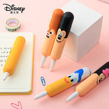 Caneta de gel com desenhos mickey e minnie disney, canetas de papelaria fofas de papelaria 0.5mm, canetas de papelaria anime, kawaii, para escritório e escola 2024 - compre barato